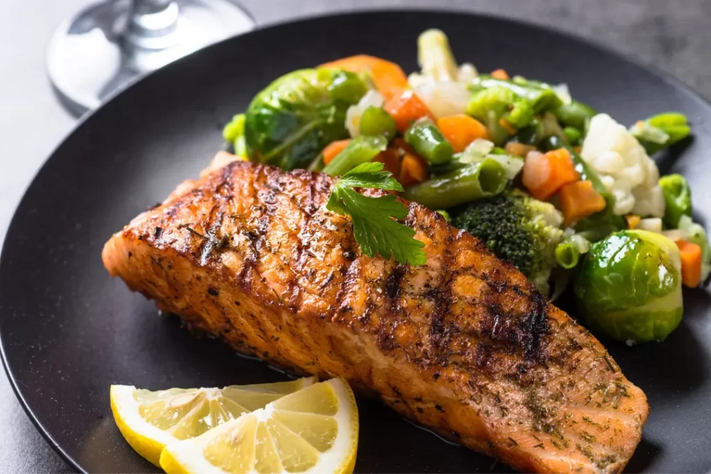 Salmon fish for B vitamins superfoods for gut health