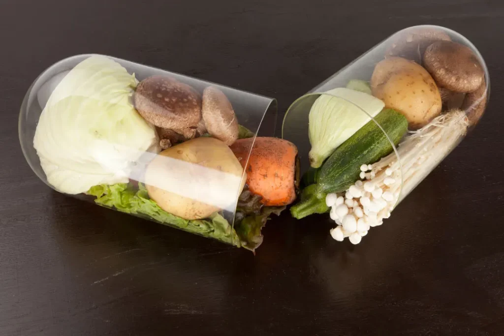 Mushroom capsule.